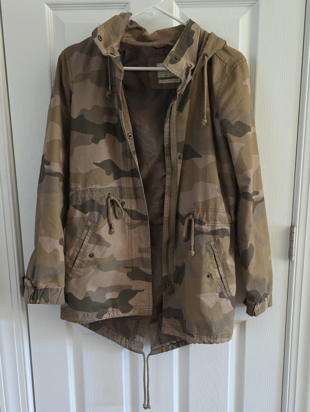 Canvas Camo Utility Jacket - Olive Camo